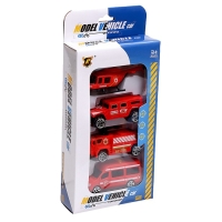 Набор машин &laquo;Пожарная техника&raquo;, 4 штуки