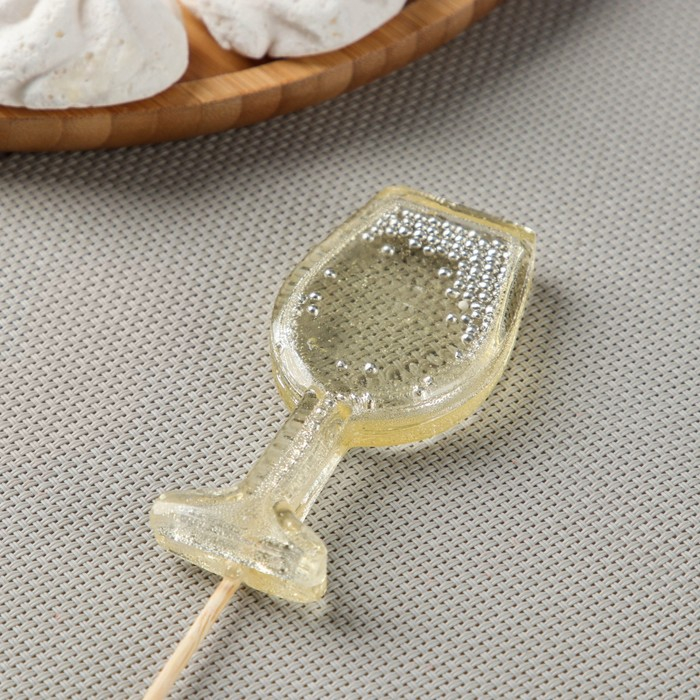 Силиконовый молд для леденцов и шоколада &laquo;Бокалы&raquo;, 9 см, цвет прозрачный