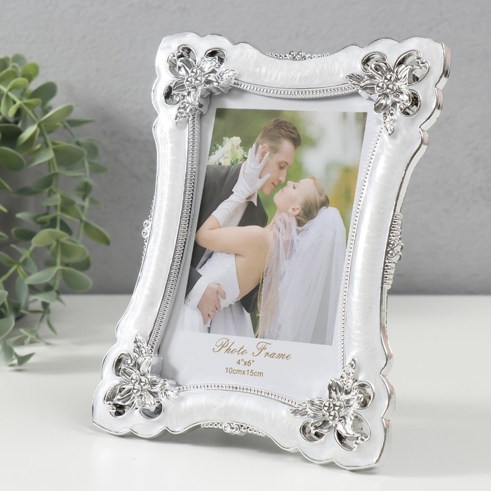 Фоторамка 10х15 см Фоторамка 10х15 см "Лилии" перламутр 19х14,5 см