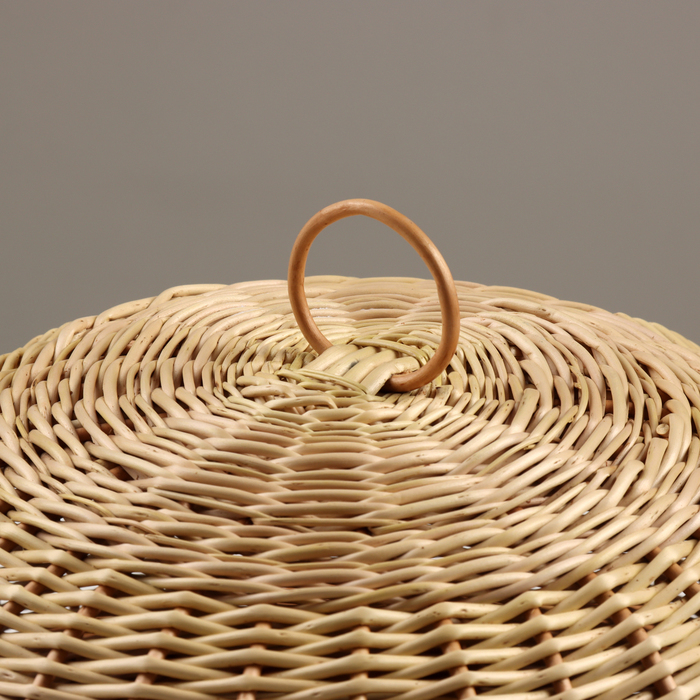 Хлебница круглая с крышкой, D=32 см