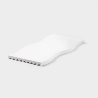 Блюдо для подачи из гипса Sands of Athens 25&times;12,5&times;1 см, цвет белый