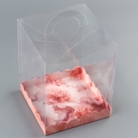 Коробка кондитерская, сундук, упаковка, «Нежные цветы», 14 х 14 х 18 см Коробка кондитерская, сундук, упаковка, «Нежные цветы», 14 х 14 х 18 см