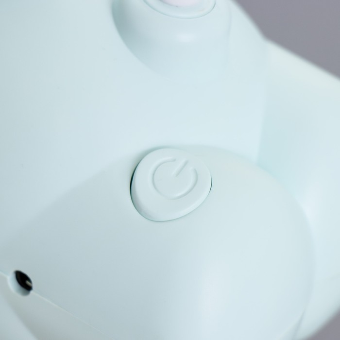 Настольная лампа "Робот" LED 5Вт USB АКБ лазурный 11,8х7,8х31 см RISALUX