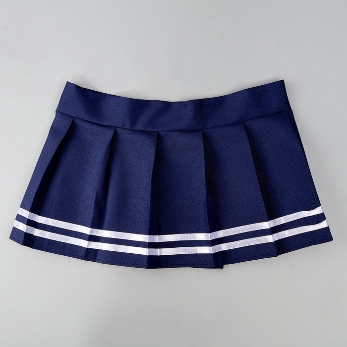 Карнавальный набор &laquo;Каваи тян&raquo;: топ, юбка на липучке, чулки, р-р 38-46, цвет синий