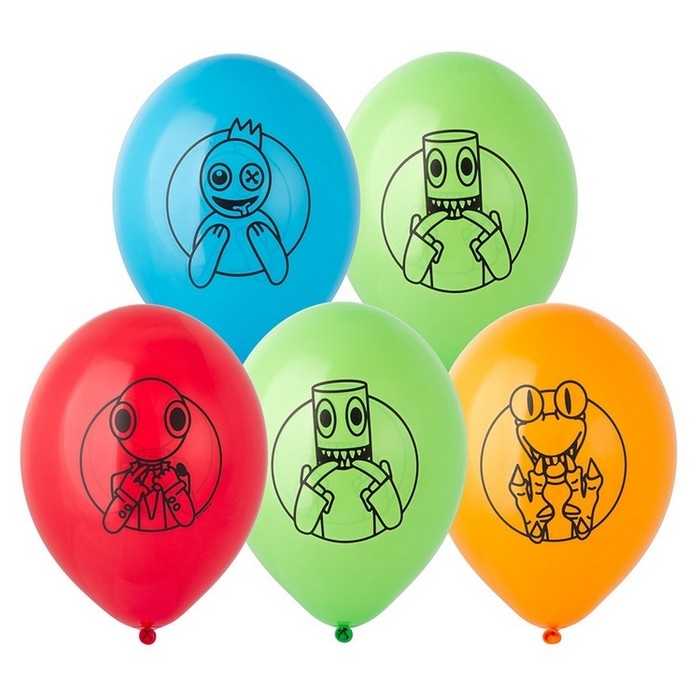 Шар латексный 14" &laquo;Друзья монстрики&raquo; набор 15 шт., МИКС