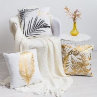 Наволочка декоративная Этель «Tropical» 42 х 42 см, велюр Наволочка декоративная Этель «Tropical» 42 х 42 см, велюр