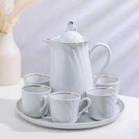 Набор питьевой фарфоровый &laquo;Бельё&raquo;, 8 предметов