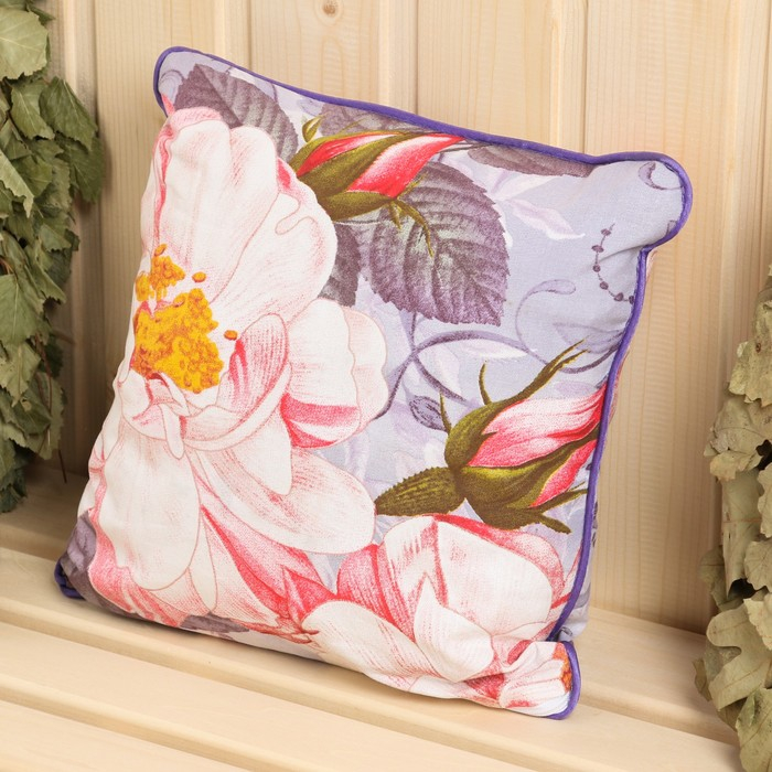 Подушка из кавказских трав на основе листьев дуба и эвкалипта, МИКС, 27&times;27 см