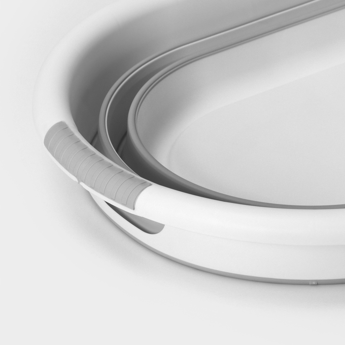 Таз складной &laquo;Флекс&raquo;, 25 л, 54&times;38.5&times;7 см, цвет смоки