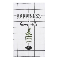 Полотенце Доляна "Улыбайся" 28х46 см, 100% хлопок, вафля 160 г/м2