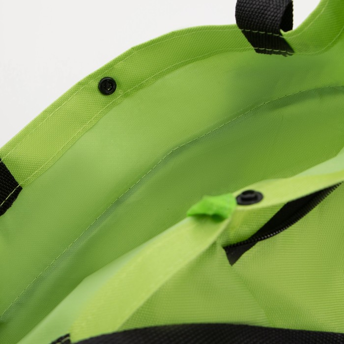 Сумка хозяйственная складная на 2х колёсах, на кнопке, цвет зелёный Сумка хозяйственная складная на 2х колёсах, на кнопке, цвет зелёный