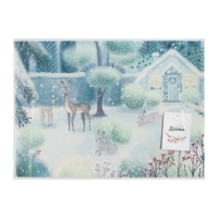 Салфетка новогодняя на стол Доляна «Новогодний лес», 40х29см Салфетка новогодняя на стол Доляна «Новогодний лес», 40х29см