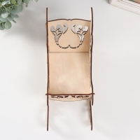 Шкатулка дерево для конфет "Новогодние Сани" 25х9х13 см (набор 5 деталей) Шкатулка дерево для конфет "Новогодние Сани" 25х9х13 см (набор 5 деталей)