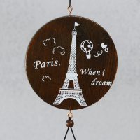 Музыка ветра металл "Эйфелева башня" 7 колокольчиков 60 см