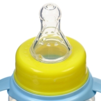 Бутылочка для кормления «Мишка принц», классическое горло, 150 мл., от 0 мес., цилиндр, с ручками Бутылочка для кормления «Мишка принц», классическое горло, 150 мл., от 0 мес., цилиндр, с ручками