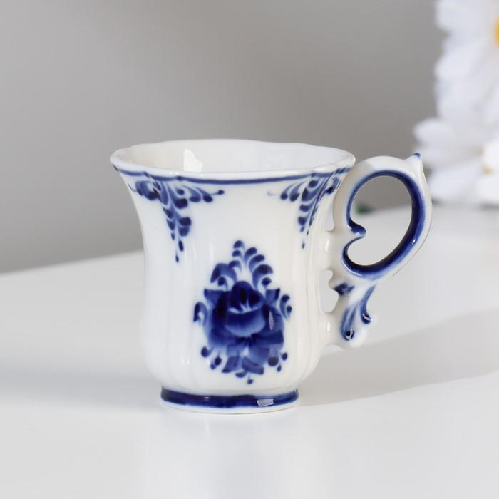 Кофейная пара Кофейная пара "Либерика", 0,06л, авт.Ремизов В., гжель