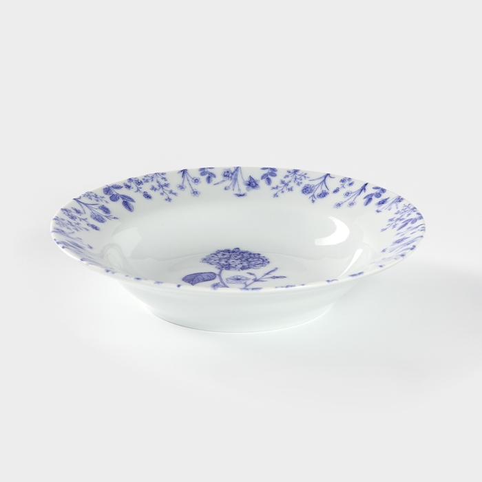 Тарелка фарфоровая глубокая &laquo;Беатриче&raquo;, 250 мл, d=20 см, цвет белый