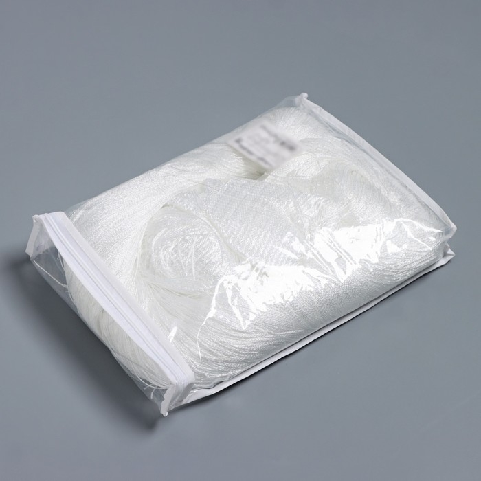 Штора - занавеска декоративная, нитяная, с люрексом, 300×300 см, цвет белый Штора - занавеска декоративная, нитяная, с люрексом, 300×300 см, цвет белый