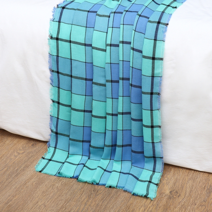 Плед Рио 150х200см, голубой, 180г/м, хл 25%, акрил 75% Плед Рио 150х200см, голубой, 180г/м, хл 25%, акрил 75%