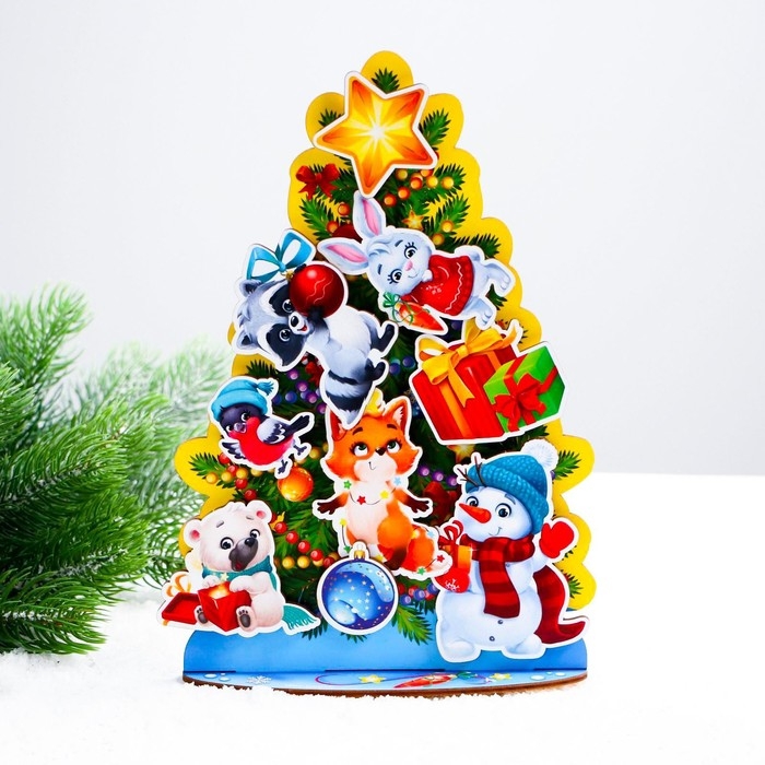 Новогодняя головоломка с липучками &laquo;Новый год! Нарядная гостья&raquo;