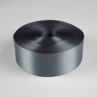 Лента атласная, 50 мм &times; 100 &plusmn; 5 м, цвет серебряный