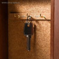 Ключница "Бабочка" орех 15х21 см