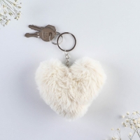 Брелок для ключей пушистик, детский, сердечко &laquo;Ты моя радость&raquo;, 9 х 10 см