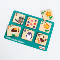 Лото &laquo;Азбука&raquo; 7 карточек, 42 фишки, мешочек