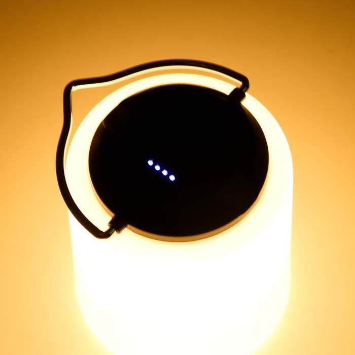 Ночник "Фулли" LED 4Вт USB АКБ IP65 бело-черный 7,8х7,8х9,5 см RISALUX