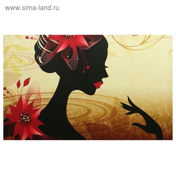 Картина- холст на подрамнике"Девушка"  67*107 см