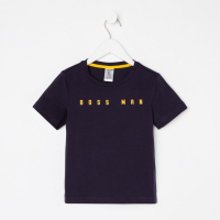 Футболка детская KAFTAN "Boss man" р.32 (110-116), серый Футболка детская KAFTAN "Boss man" р.32 (110-116), серый