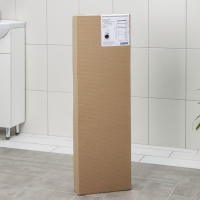 Стеллаж для ванной комнаты, 68,5&times;156&times;26 см, цвет белый