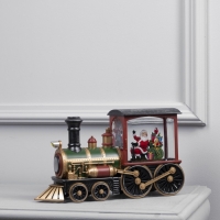 Светодиодная фигура &laquo;Паровоз&raquo; 30 &times; 18 &times; 11 см, пластик, батарейки ААх3 (не в комплекте), USB, свечение тёплое белое