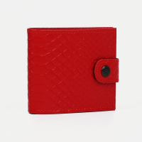 Кошелёк женский на кнопке, цвет красный Кошелёк женский на кнопке, цвет красный