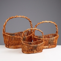 Набор корзин, 3шт, 31 х 21 х11 х 28см, 38 х 28 х 13 х 35см, 45 х 35 х 15 х 42см Набор корзин, 3шт, 31 х 21 х11 х 28см, 38 х 28 х 13 х 35см, 45 х 35 х 15 х 42см