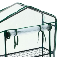 Парник-стеллаж, 3 полки, 110 &times; 22 &times; 65 см, металлический каркас d = 12 мм, чехол плёнка 80 мкм, Greengo