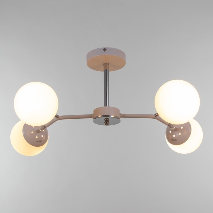 Люстра ГАЛЛОП "Молекула" 4х60Вт Е27 белый