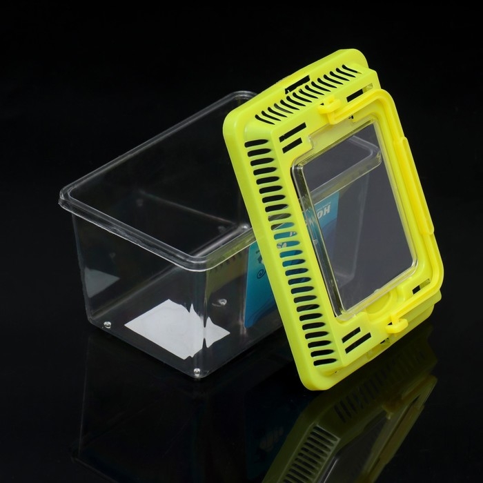 Переноска прямоугольная, 13,5 х 9,3 х 10 см, желтый Переноска прямоугольная, 13,5 х 9,3 х 10 см, желтый