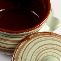 Горшок керамический для запекания "Лакомка" 0,5л / 13х9,5см, мята Горшок керамический для запекания "Лакомка" 0,5л / 13х9,5см, мята