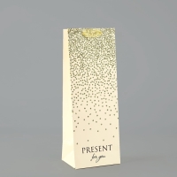 Пакет под бутылку «Подарок», глиттер, 13 х 36 х 10 см Пакет под бутылку «Подарок», глиттер, 13 х 36 х 10 см