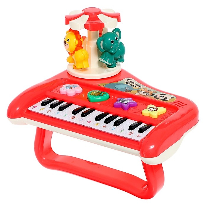 Пианино &laquo;Весёлые зверята&raquo;, свет
