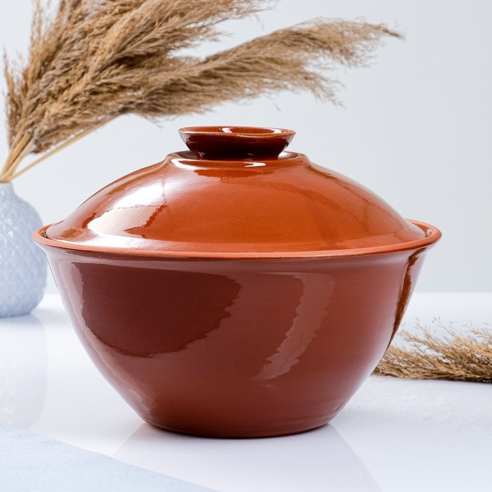 Казан Казан "Кунгурский" 3 л, с крышкой, коричневый