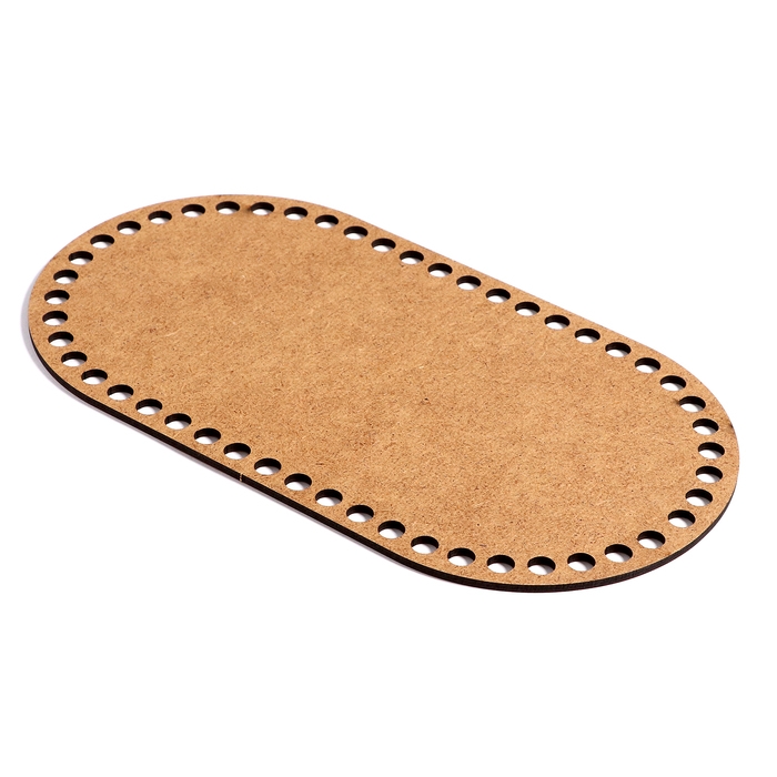 Донышко для вязания, овал &mdash; 24,5 &times; 13 см, хдф 3 мм