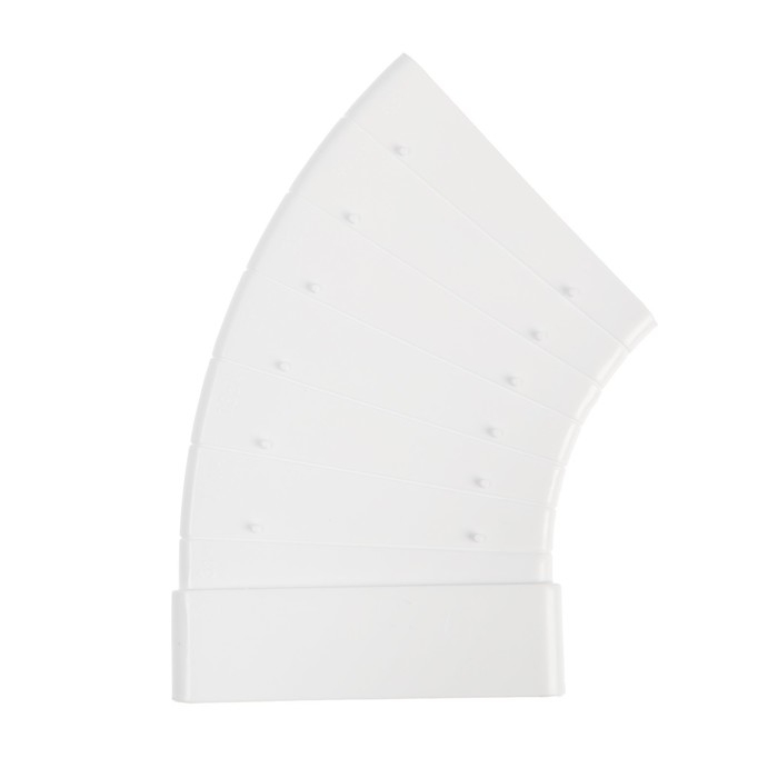 Отвод ZEIN, плоский, разноугловой, вентиляционный, 55 х 110 мм