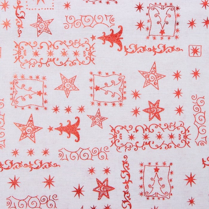 Скатерть Этель Новогодняя 140*220 &plusmn;5 см, 80% п/э 20% лен, 120гр/м2