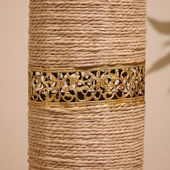 Ваза плетёная, напольная 14х14х70 см