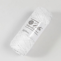 Шнур для вязания 100% полиэфир, ширина 3 мм 100м (белый) Шнур для вязания 100% полиэфир, ширина 3 мм 100м (белый)