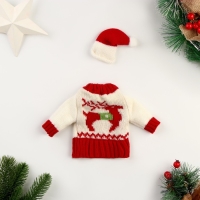 Новый год! Одежда на бутылку &laquo;Свитер с оленем&raquo;