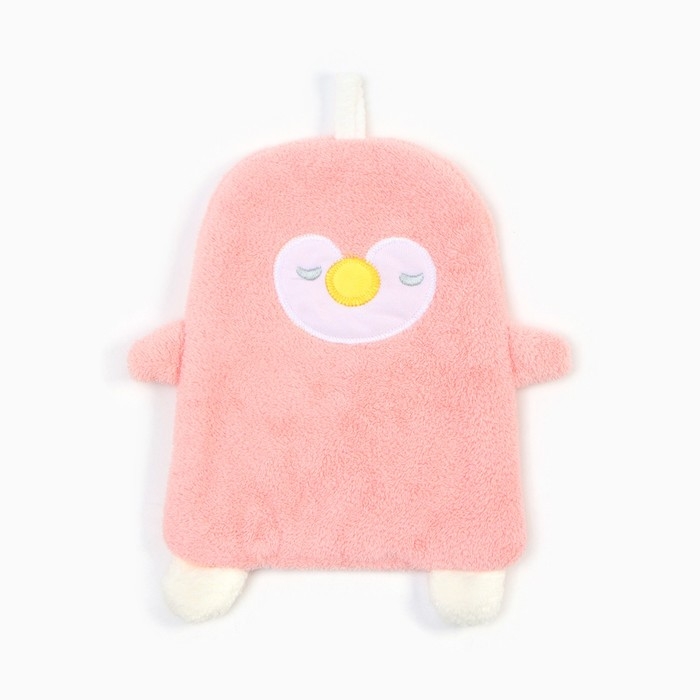 Полотенце для рук LoveLife "Пингвин", цв. розовый, 25х21 см, 100% пэ, микрофибра 280 г/м2