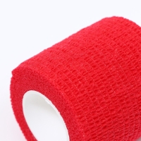 Бинт самофиксирующийся разрывной &laquo;Groomroom&raquo;&lrm;, 5 см х 4,5 м, красный